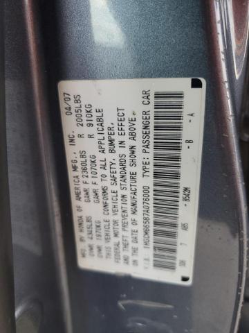 Photo 11 VIN: 1HGCM66587A076000 - HONDA ACCORD EX 