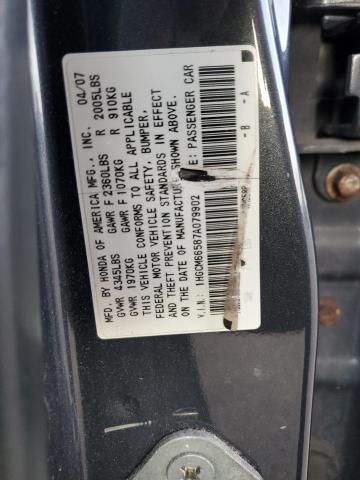 Photo 11 VIN: 1HGCM66587A079902 - HONDA ACCORD EX 