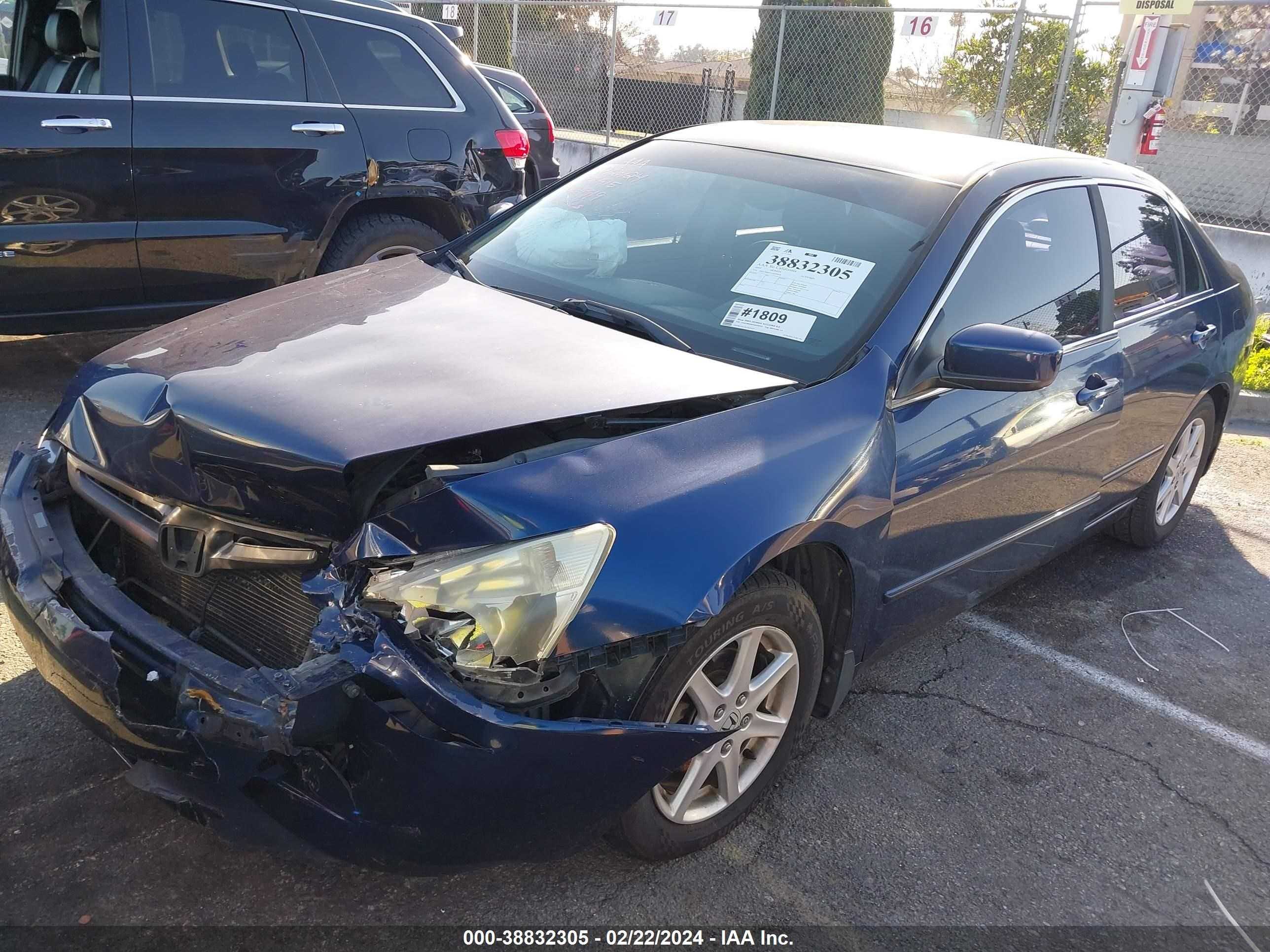 Photo 1 VIN: 1HGCM66593A039919 - HONDA ACCORD 