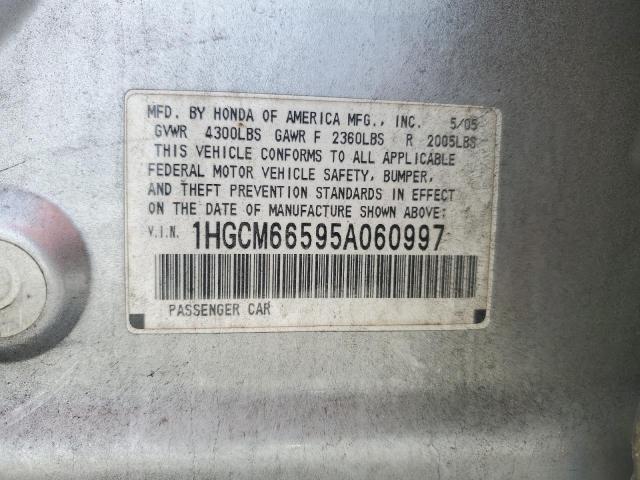 Photo 11 VIN: 1HGCM66595A060997 - HONDA ACCORD 