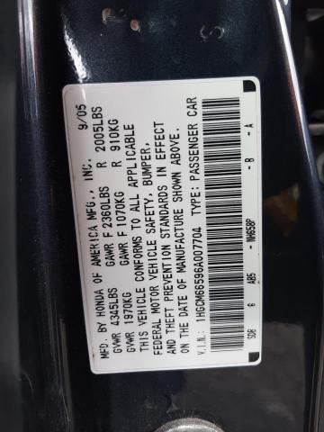 Photo 11 VIN: 1HGCM66596A007704 - HONDA ACCORD 