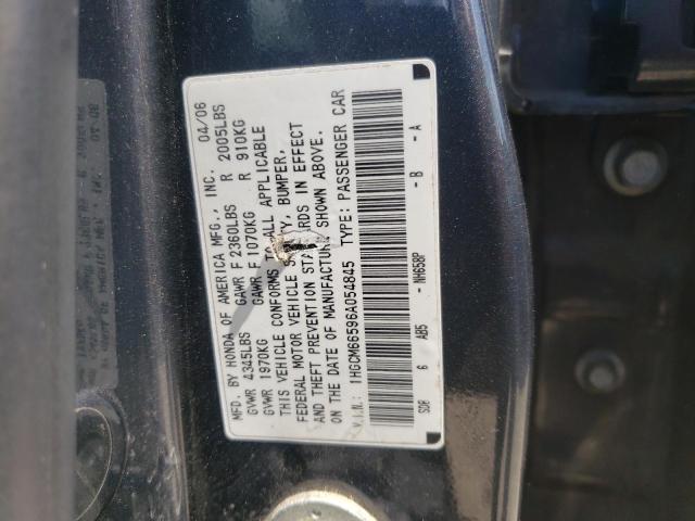 Photo 9 VIN: 1HGCM66596A054845 - HONDA ACCORD EX 