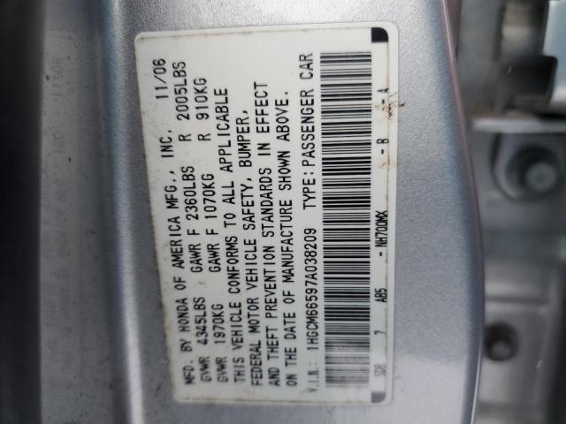 Photo 11 VIN: 1HGCM66597A038209 - HONDA ACCORD 