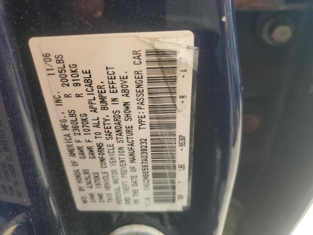 Photo 11 VIN: 1HGCM66597A039232 - HONDA ACCORD 