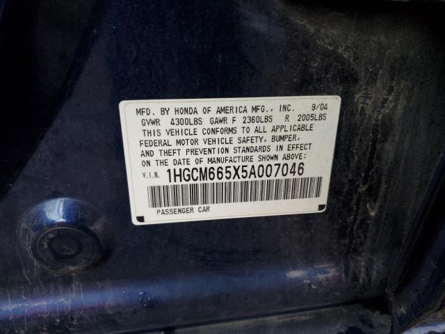 Photo 11 VIN: 1HGCM665X5A007046 - HONDA ACCORD EX 