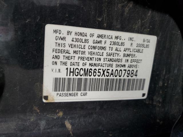 Photo 11 VIN: 1HGCM665X5A007984 - HONDA ACCORD 