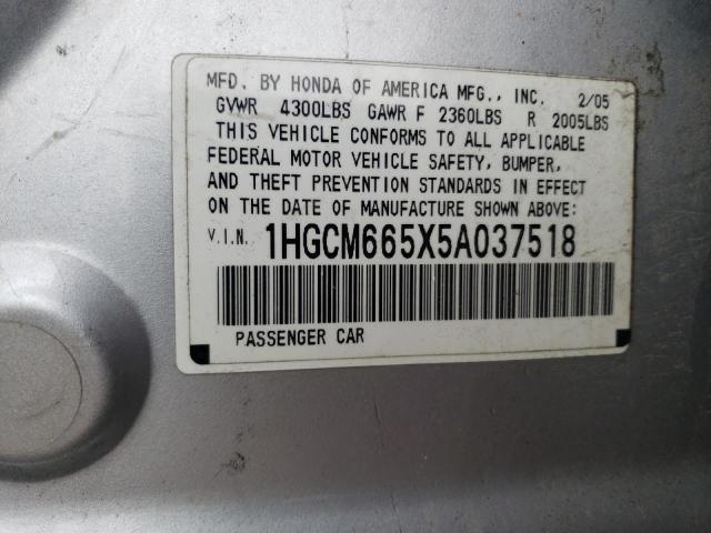 Photo 11 VIN: 1HGCM665X5A037518 - HONDA ACCORD 