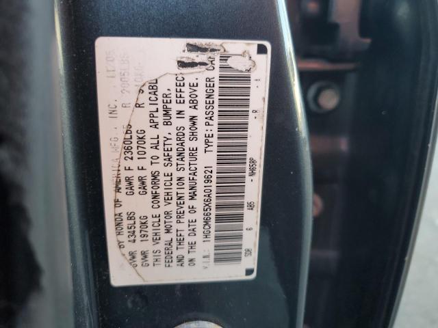 Photo 11 VIN: 1HGCM665X6A019621 - HONDA ACCORD EX 