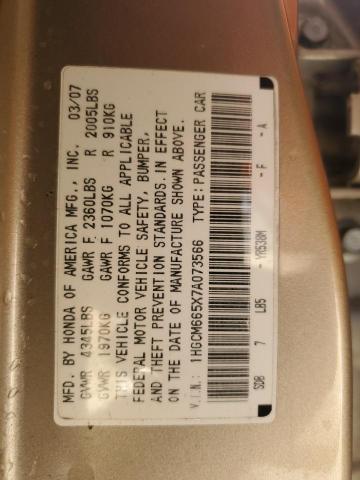 Photo 11 VIN: 1HGCM665X7A073566 - HONDA ACCORD EX 