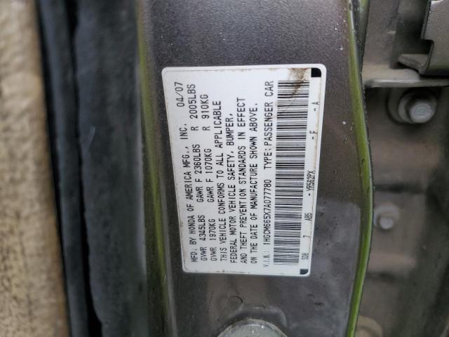 Photo 11 VIN: 1HGCM665X7A077780 - HONDA ACCORD 