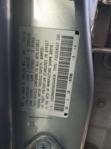 Photo 11 VIN: 1HGCM66836A044936 - HONDA ACCORD EX 