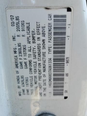 Photo 11 VIN: 1HGCM66837A061334 - HONDA ACCORD EX 