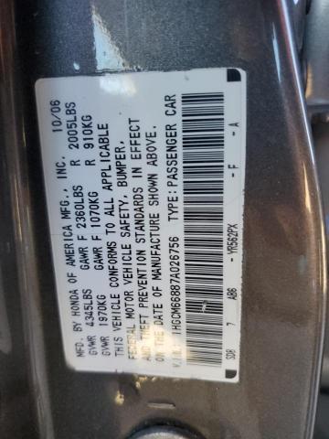 Photo 12 VIN: 1HGCM66887A026756 - HONDA ACCORD 