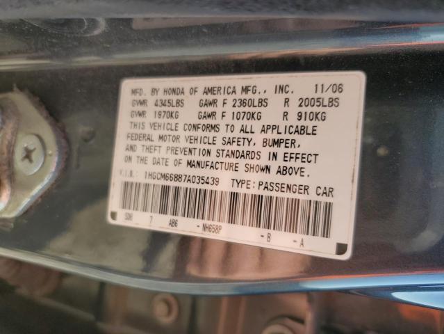 Photo 11 VIN: 1HGCM66887A035439 - HONDA ACCORD 