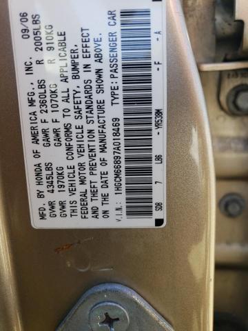 Photo 12 VIN: 1HGCM66897A018469 - HONDA ACCORD EX 