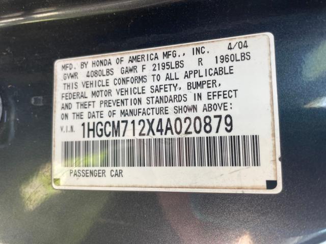 Photo 9 VIN: 1HGCM712X4A020879 - HONDA ACCORD 