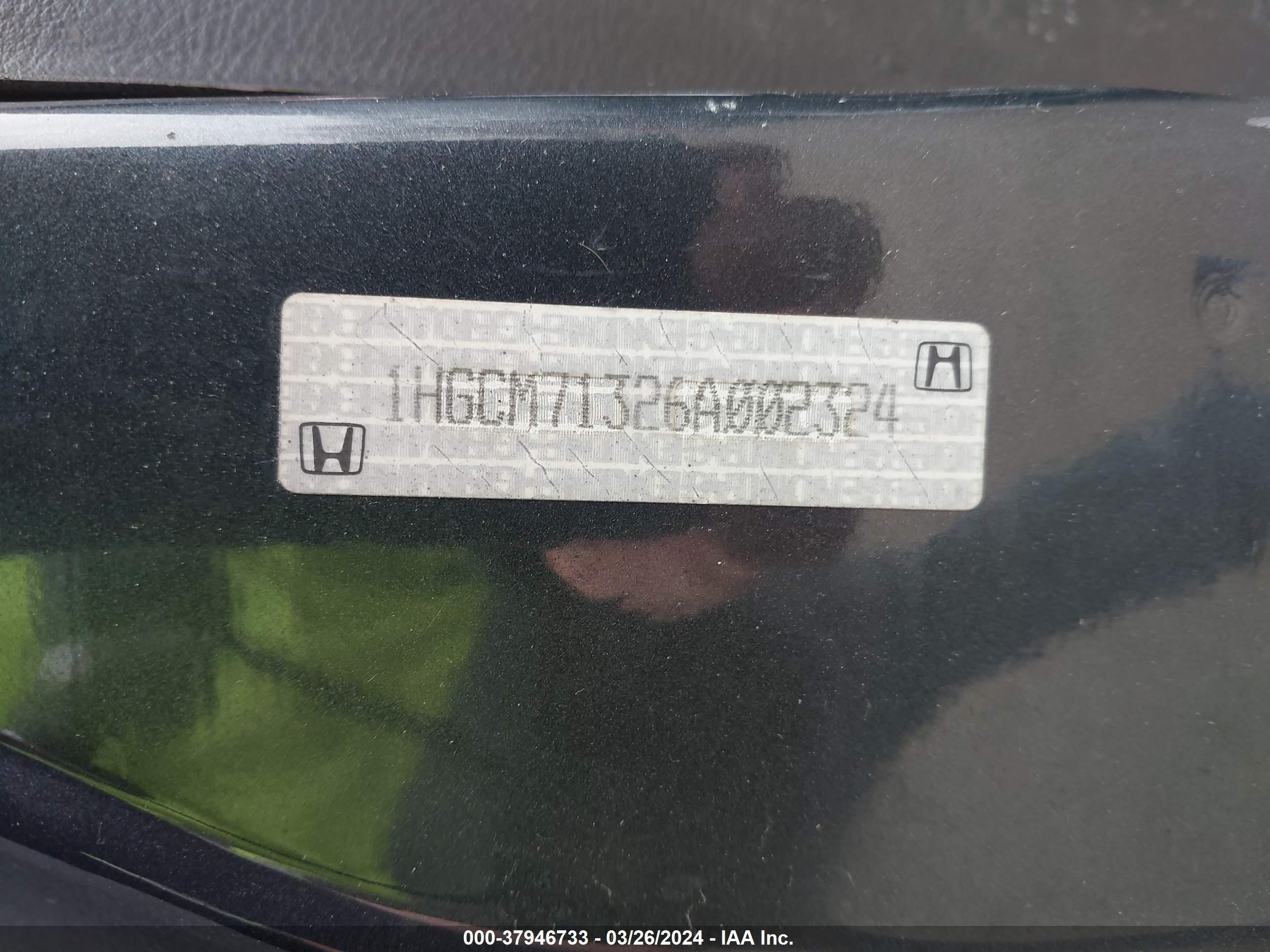 Photo 8 VIN: 1HGCM71326A002324 - HONDA ACCORD 