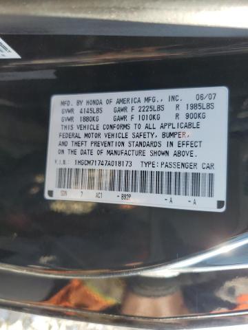 Photo 11 VIN: 1HGCM71747A018173 - HONDA ACCORD 