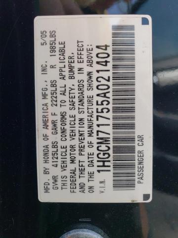 Photo 12 VIN: 1HGCM71755A021404 - HONDA ACCORD 