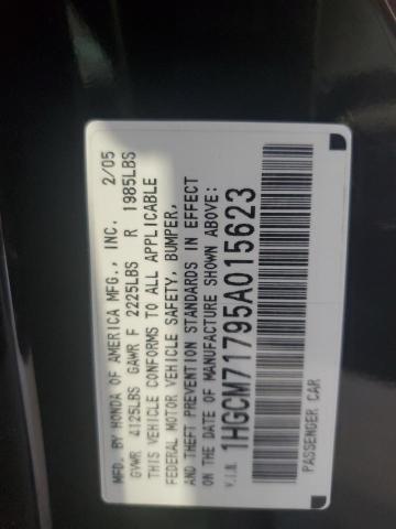 Photo 11 VIN: 1HGCM71795A015623 - HONDA ACCORD 