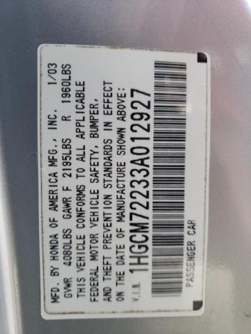 Photo 11 VIN: 1HGCM72233A012927 - HONDA ACCORD 