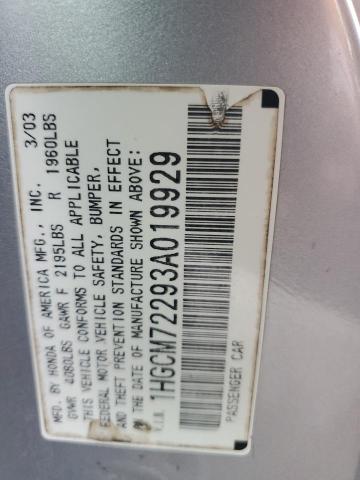 Photo 11 VIN: 1HGCM72293A019929 - HONDA ACCORD 