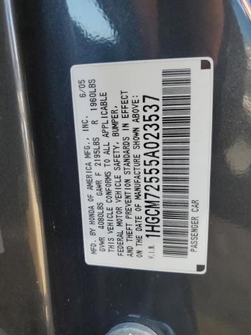 Photo 11 VIN: 1HGCM72555A023537 - HONDA ACCORD 