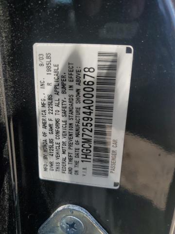 Photo 11 VIN: 1HGCM72594A000678 - HONDA ACCORD 