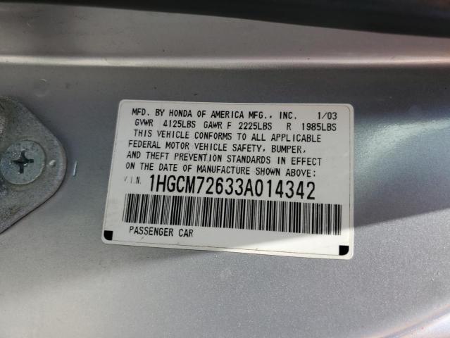 Photo 11 VIN: 1HGCM72633A014342 - HONDA ACCORD 