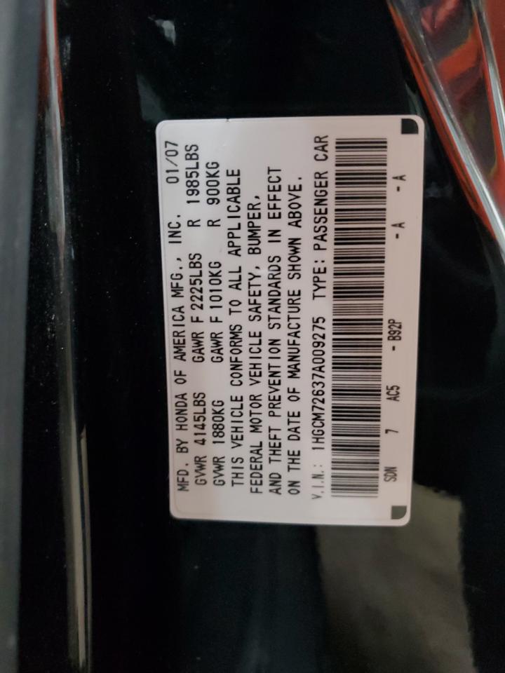 Photo 12 VIN: 1HGCM72637A009275 - HONDA ACCORD 