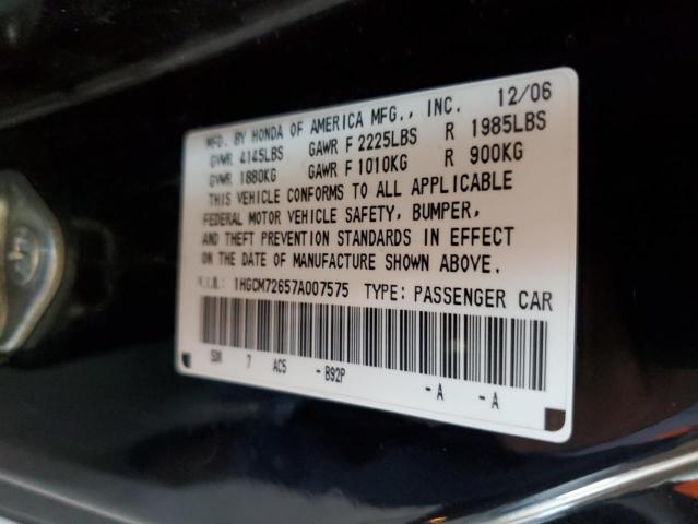 Photo 11 VIN: 1HGCM72657A007575 - HONDA ACCORD EX 