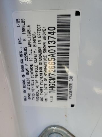 Photo 11 VIN: 1HGCM72665A013740 - HONDA ACCORD 