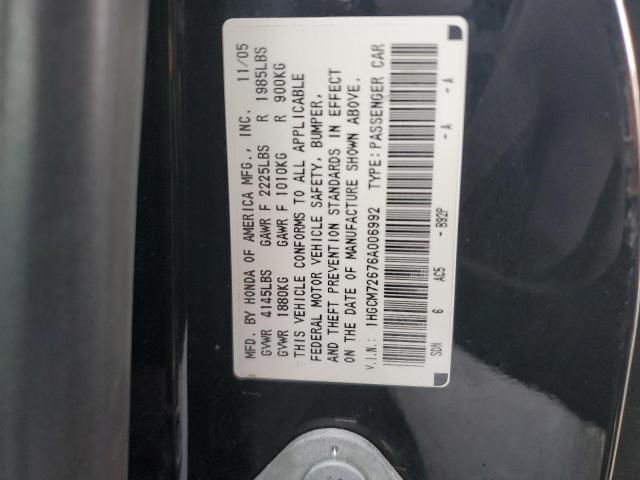 Photo 11 VIN: 1HGCM72676A006992 - HONDA ACCORD 