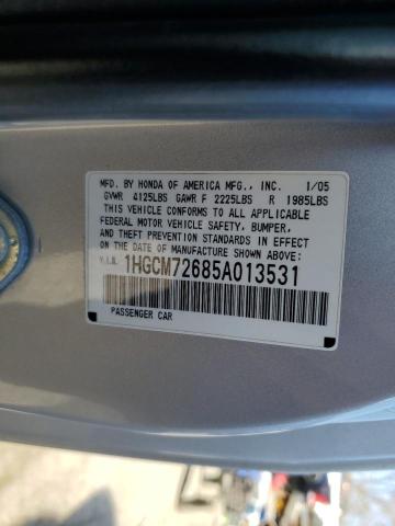 Photo 11 VIN: 1HGCM72685A013531 - HONDA ACCORD EX 