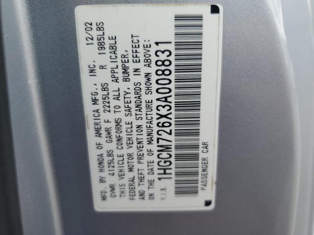 Photo 11 VIN: 1HGCM726X3A008831 - HONDA ACCORD EX 