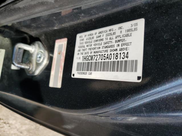 Photo 11 VIN: 1HGCM72705A018134 - HONDA ACCORD EX 