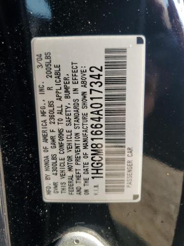 Photo 11 VIN: 1HGCM81664A017342 - HONDA ACCORD 