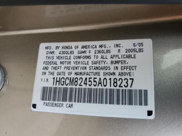 Photo 11 VIN: 1HGCM82455A018237 - HONDA ACCORD SE 