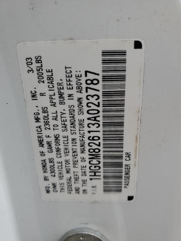 Photo 12 VIN: 1HGCM82613A023787 - HONDA ACCORD EX 