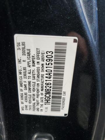 Photo 11 VIN: 1HGCM82614A015903 - HONDA ACCORD EX 