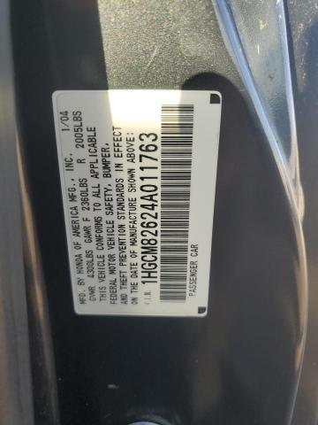 Photo 11 VIN: 1HGCM82624A011763 - HONDA ACCORD EX 