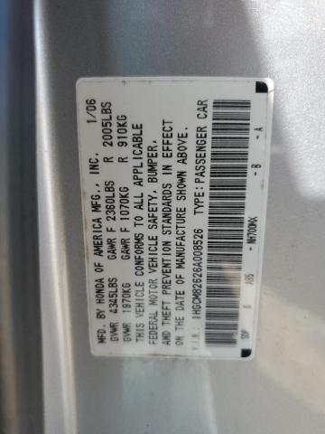 Photo 11 VIN: 1HGCM82626A008526 - HONDA ACCORD 