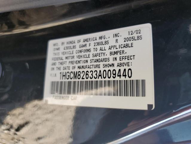 Photo 11 VIN: 1HGCM82633A009440 - HONDA ACCORD 