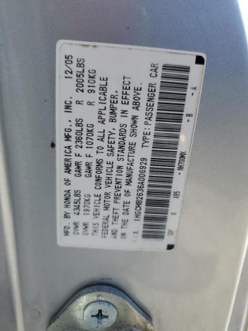 Photo 11 VIN: 1HGCM82636A006929 - HONDA ACCORD 