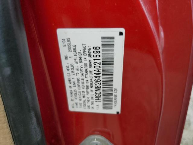 Photo 12 VIN: 1HGCM82644A021596 - HONDA ACCORD EX 