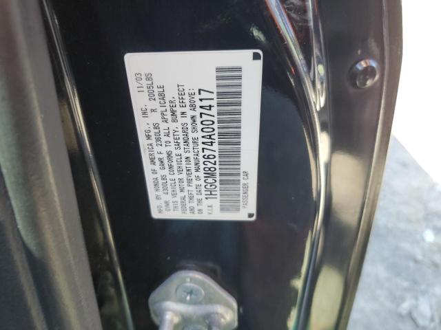 Photo 12 VIN: 1HGCM82674A007417 - HONDA ACCORD 