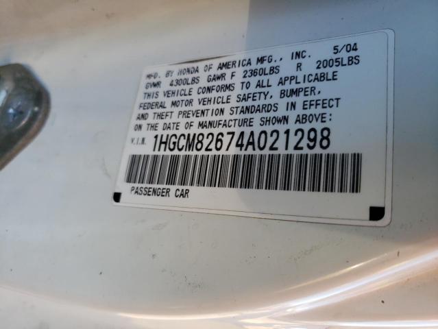 Photo 11 VIN: 1HGCM82674A021298 - HONDA ACCORD 