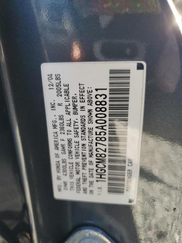 Photo 11 VIN: 1HGCM82785A008831 - HONDA ACCORD EX 