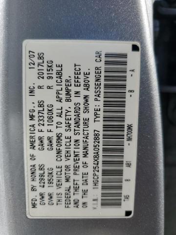 Photo 11 VIN: 1HGCP254X8A052887 - HONDA ACCORD LXP 