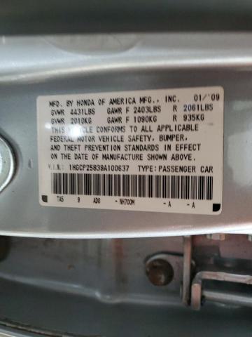 Photo 11 VIN: 1HGCP25839A100637 - HONDA ACCORD EXL 